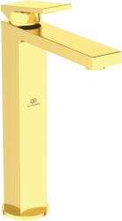 Ideal Standard EXTRA magasított mosdó csaptelep lefolyógarnitúrával, szálcsiszolt arany BD506A2 (BD506A2)