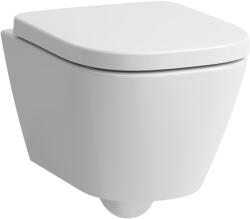 Laufen Meda kompakt Silent Flush öblítőperem nélküli fali wc lassú záródású ülőkével szett, fehér LCC felülettel H8661134000001 (H8661134000001)