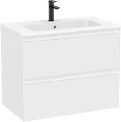 Roca Tenue 80 cm-es fürdőszobabútor szett matt fehér mosdóval, matt fehér A851934529 (A851934529)