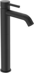 Ideal Standard CERALINE magasított mosdó csaptelep lefolyógarnitúrával, silk black BC194XG (BC194XG)