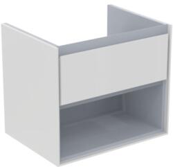 Ideal Standard Connect Air 60 cm fali mosdótartó szekrény nyitott polccal, fehér/szürke E0826KN (E0826KN)