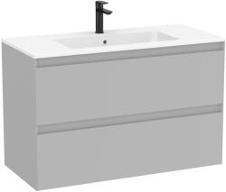 Roca Tenue 100 cm-es fürdőszobabútor szett matt fehér mosdóval, pearl A851935530 (A851935530)