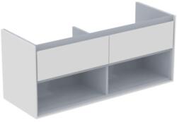 Ideal Standard Connect Air 120 cm fali mosdótartó szekrény nyitott polccal, fehér/szürke E0829KN (E0829KN)