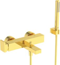 Ideal Standard EXTRA fali kádtöltő csaptelep zuhanyszettel, szálcsiszolt arany BD514A2 (BD514A2)