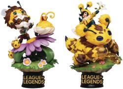 Beast Kingdom Set de statuete Beast Kingdom Games: League of Legends - Nunu & Beelump & Heimerstinger, 16 cm (D-Stage120)