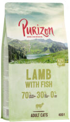 Purizon 400 g Purizon Adult bárány & hal gabonamentes száraz macskatáp rendkívüli árengedménnyel