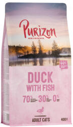 Purizon 400 g Purizon Adult kacsa & hal gabonamentes száraz macskatáp rendkívüli árengedménnyel