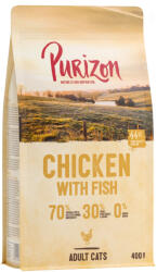 Purizon 400 g Purizon Adult csirke & hal gabonamentes száraz macskatáp rendkívüli árengedménnyel - zooplus - 1 890 Ft
