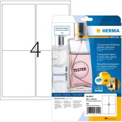 HERMA Etik. glasklar A4 99, 1x139 mm Folie glänzend 100 St. (8019) (8019)