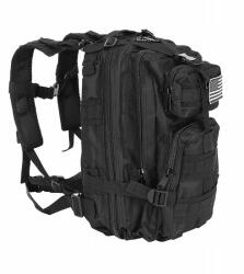 IsoTrade Ghiozdan/rucsac tactic, 5 compartimente, poliester 600D, negru, 26 L, 28x16x44 cm, Trizand (00023089-IS)