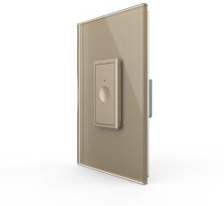 LIVOLO Intrerupator Simplu cu Touch Livolo cu Rama Din Sticla 1M - Serie Noua - culoare auriu