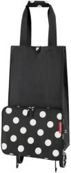 Reisenthel foldabletrolley fekete-fehér pöttyös gurulós táska (HK7073)