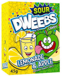  Dweebs Lemonade and Apple limonádé és zöld alma ízű savanyú cukorka 45g