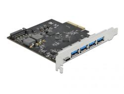 Delock PCI Express x4 Karte > 1x USB Type-C +4x Typ-A 10Gbps (89026)