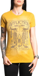 AFFLICTION тениска affliction - american made - ЗЛАТНА ГОРЧИЦА - aw26184-gdsp