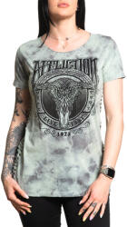 AFFLICTION тениска affliction - roam unknown - cool СИВО/ТЪМНО СИВО КРИСТАЛ< С ПРАНЕ wash - aw26157-cgcs