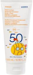 KORRES Yoghurt Kids Comfort Sunscreen Emulsion Body+Face SPF50 (200ml) - Kids Body & Face Sunscreen