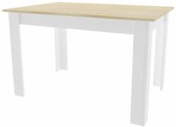 Étkezőasztal 120x80cm Sonoma/White Edgy (15387_1)