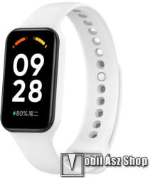  Okosóra szíj - szilikon - 268mm hosszú - FEHÉR - Xiaomi Redmi Band 2 / Smart Band 2 / Smart Band 8 Active