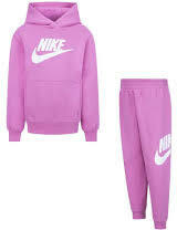 Nike CLUB FLEECE SET 116-122 CM | Gyermek | Melegítő szettek | Rózsaszín | 36L135-AFN