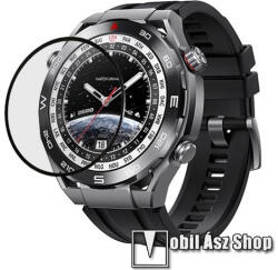 Huawei Watch Ultimate (CLB-B19), Okosóra flexibilis üvegfólia, Full cover, 1db, Fekete