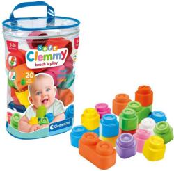 Clementoni Clemmy: Puha színes építőkockák babáknak 20db-os szett - Clementoni (17877) - jatekshop