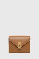 Ralph Lauren bőr pénztárca bézs, női - bézs Univerzális méret