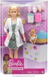 Mattel Papusa Barbie You Can Be Anything Medic Pediatru GVK03