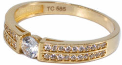 Ékszershop Köves arany eljegyzési gyűrű (1251250)