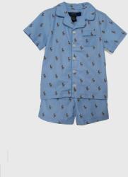 Ralph Lauren gyerek pamut pizsama mintás - kék 109-116 - answear - 22 990 Ft