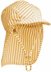 Liewood gyerek sapka Lusio Seersucker Sun Hat sárga, mintás - sárga 3-4 éves