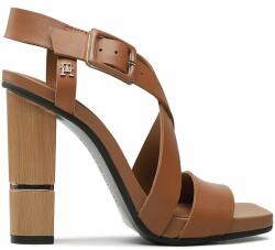 Tommy Hilfiger Sandale Tommy Hilfiger Hardware Block High Heel FW0FW07016 Summer Cognac GU9