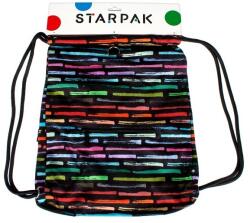 Starpak Art Stripes zsinóros hátizsák, tornazsák