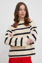Tommy Hilfiger pamut pulóver meleg, bézs - bézs M - answear - 63 990 Ft