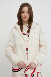 Tommy Hilfiger rövid kabát női, bézs, átmeneti - bézs XL - answear - 61 990 Ft