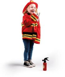 BIGJIGS Toys Set costum si accesorii pompier pentru copii Costum bal mascat copii