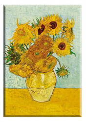 Fridolin Hűtőmágnes 8x5, 4x0, 3cm, Van Gogh: Napraforgók (18342)