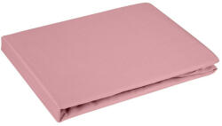  Dina pamut-szatén gumis lepedő Púder rózsaszín 160x200 cm + 30 cm
