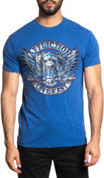 AFFLICTION Tricou bărbați AFFLICTION - AC CHROME RIDER - NAVY LAVA WASH - A26180-NVLV