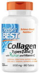 Doctor's Best Collagen Types 1 and 3 + Vitamin C 1000 mg (180 Comprimate)