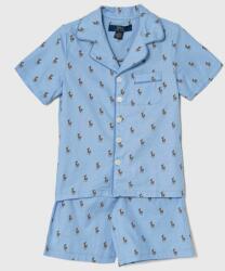 Ralph Lauren gyerek pamut pizsama mintás - kék 140-152