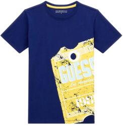GUESS Тениска в тъмно син цвят за момче с голяма щампа и надпис Guess
