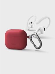 UNIQ Nexo Apple AirPods (3. generáció 2021) piros tok fülkampóval (63960) (un63960)