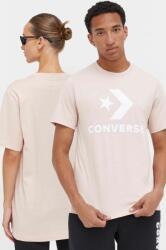 Converse pamut póló rózsaszín, nyomott mintás - rózsaszín S - answear - 8 290 Ft