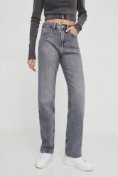Calvin Klein Jeans farmer női, magas derekú - szürke 28/30 - answear - 36 990 Ft