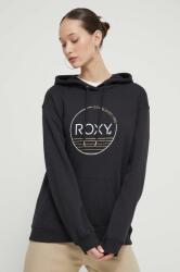 Roxy felső fekete, női, nyomott mintás, kapucnis, ERJFT04815 - fekete XS