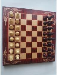 Magic Puzzle Box Kézzel készített fa sakkkészlet sakktábla doboz fa sakkfigurák backgammon dáma társasjáték piros (_e3b976010)