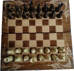 Magic Puzzle Box Kézzel készített fa sakkkészlet 25x25 sakktábla doboz faragott sakkfigurák arccal backgammon dáma (_af602d089)