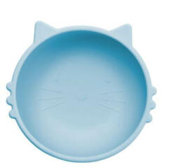 Bol din silicon Kitty I, 6 luni+, Aqua Blue, Appekids