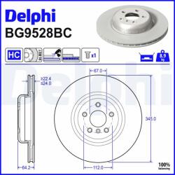 DELPHI Disc frana DELPHI BG9528BC (BG9528BC)